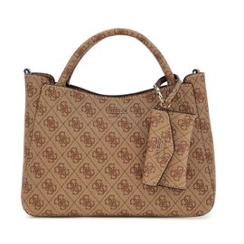 Γυναικεία Tσάντα GUESS BRENTON LG964805 LATTE LOGO