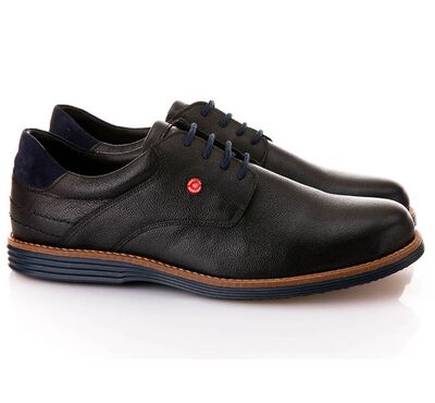 Ανδρικά παπούτσια Casual ROBINSON 70070 ΜΑΥΡΟ