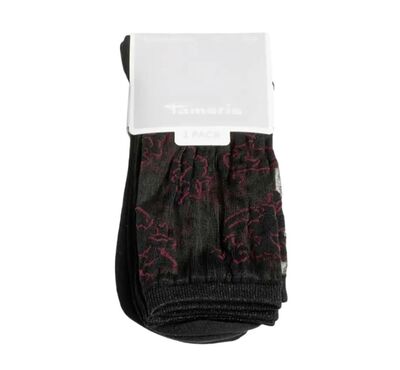 Γυναικείες Κάλτσες Tamaris 99669 BLACK/BORDEAUX 2-PACK