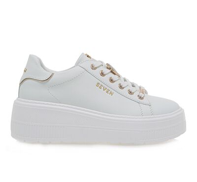 Γυναικεία Sneakers Seven  2008-42EX131 ΛΕΥΚΟ ΠΛΑΤΙΝΑ
