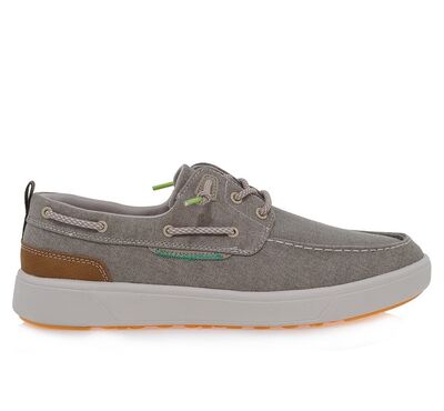 Ανδρικά BOAT SHOES RENATO GARINI  89S-077 ΜΠΕΖ CANVAS ΤΑΜΠΑ