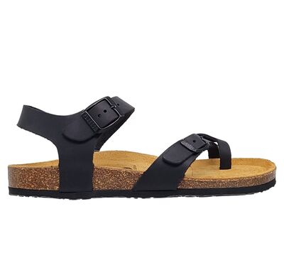 Σανδάλια PLAKTON  Nobuck 2 181016 NEGRO