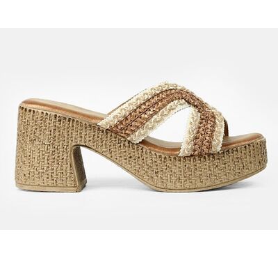 Boho mules MR -MIRA- 88800016 Μπεζ