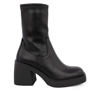 Γυναικεία μποτάκια Seven V334Y8854001 MΑΥΡΟ