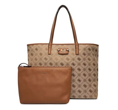Γυναικεία Tσάντα GUESS NEDA Large 2 in 1 Tote WJP965424 LATTE LOGO