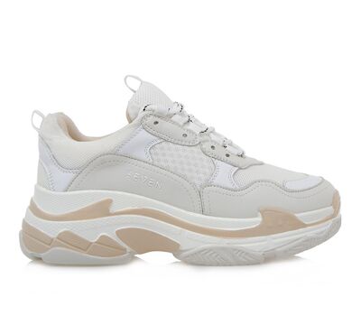 Γυναικεία Sneakers Seven V116W037324A OFF WHITE ΜΠΕΖ
