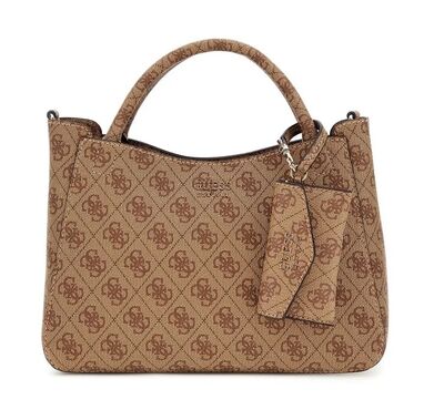 Γυναικεία Tσάντα GUESS BRENTON LG964805 LATTE LOGO