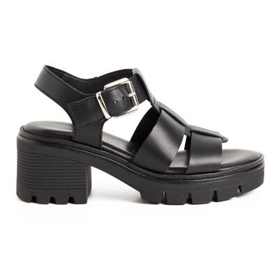 Γυναικεία πέδιλα Tamaris 1-28703-46 003 BLACK LEATHER