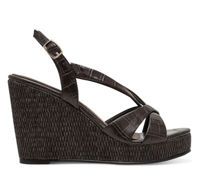 Γυναικείες πλατφόρμες Tamaris 1-28381-46-396 MOCCA CROCO