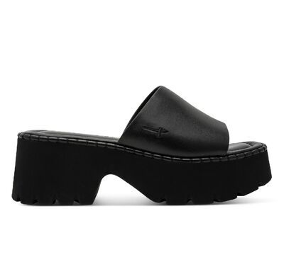 Γυναικείες πλατφόρμες Tamaris 1-27235-46-003 BLACK LEATHER