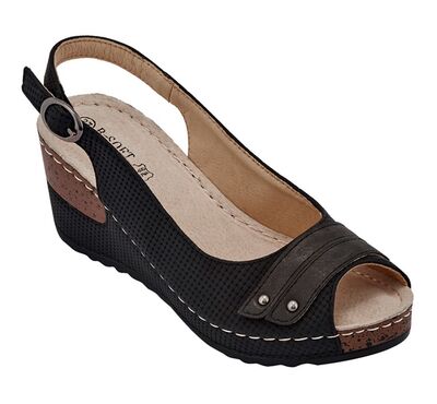 Πλατφόρμες B-Soft 91528-1 Μαύρο