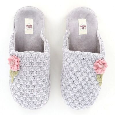 Γυναικείες Παντόφλες Δωματίου B-SOFT 23348 Γκρί