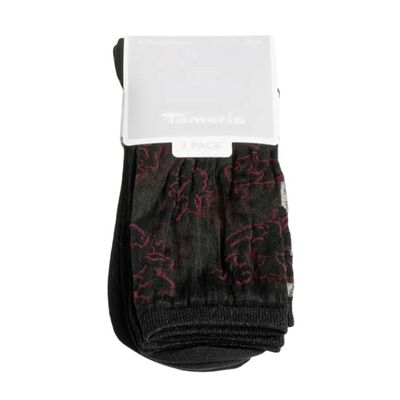 Γυναικείες Κάλτσες Tamaris 99669 BLACK/BORDEAUX 2-PACK
