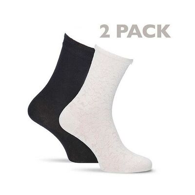 Γυναικείες Κάλτσες Tamaris 99648 OFFWHITE BLACK 2-PACK