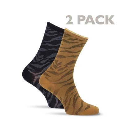 Γυναικείες Κάλτσες Tamaris 99674 COGNAC/BLACK 2-PACK