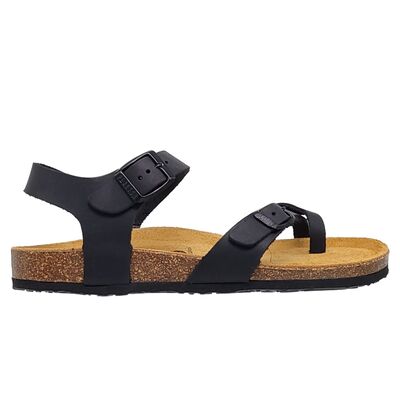 Σανδάλια PLAKTON  Nobuck 2 181016 NEGRO