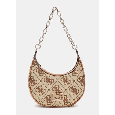 Tσάντα Ώμου GUESS CIRCE JO964201 Latte Logo