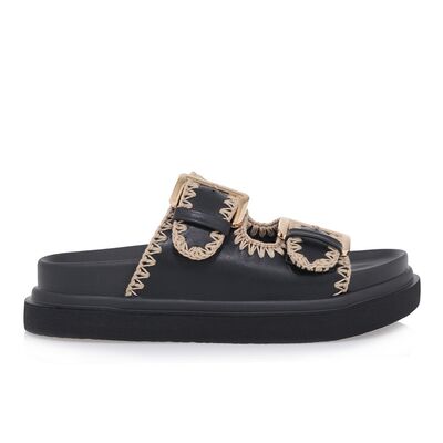 ΣΑΝΔΑΛΙΑ SEVEN 03R-522 ΜΑΥΡΟ