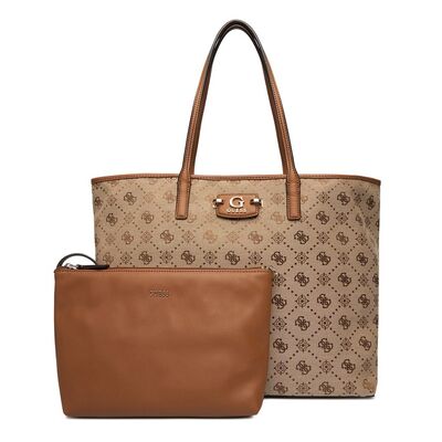 Γυναικεία Tσάντα GUESS NEDA Large 2 in 1 Tote WJP965424 LATTE LOGO