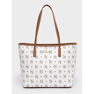 ΓΥΝΑΙΚΕΙΑ ΤΣΑΝΤΑ NOLAH ANSA WHITE BROWN