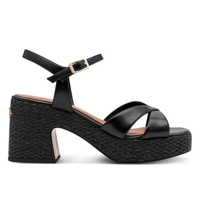 Γυναικεία πέδιλα Tamaris 1-28313-44 003 BLACK LEATHER