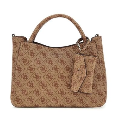 Γυναικεία Tσάντα GUESS BRENTON LG964805 LATTE LOGO