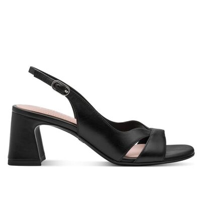 Γυναικεία πέδιλα Tamaris 1-28218-46 003 BLACK LEATHER