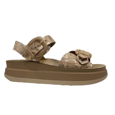Ανατομικά Σανδάλια Fantasy MILEY S1122 ROSE GOLD LIZARD