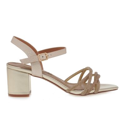 Γυναικείo Πέδιλο Seven W490E208429B ΠΛΑΤΙΝΑ GLITTER ΣΤΡΑΣ