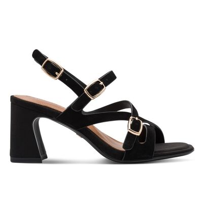 Γυναικεία πέδιλα Tamaris 1-28340-46 004 BLACK SUEDE