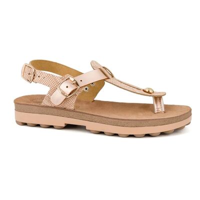 Ανατομικά Σανδάλια Fantasy MARLENA S9005 ROSE GOLD LIZARD