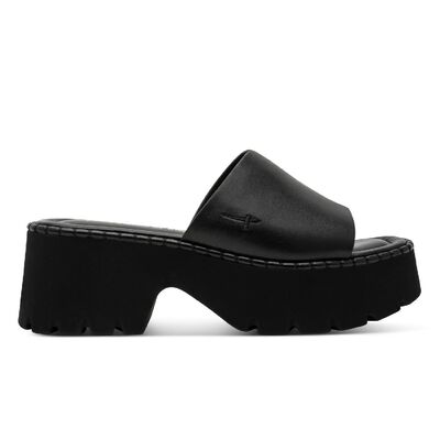 Γυναικείες πλατφόρμες Tamaris 1-27235-46-003 BLACK LEATHER