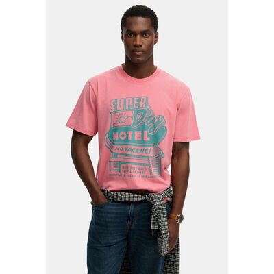 ΑΝΔΡIKO SUPERDRY D4 OVIN ROAD SIDE TRADE M1012360Α-2LP DESERT ROSE PINK