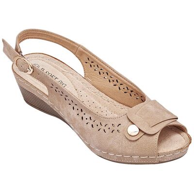 Πλατφόρμες B-Soft 17507-04 Μπέζ