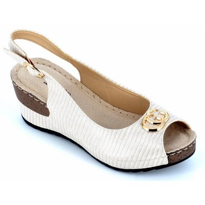 Πλατφόρμες B-Soft 91528-21Μπέζ