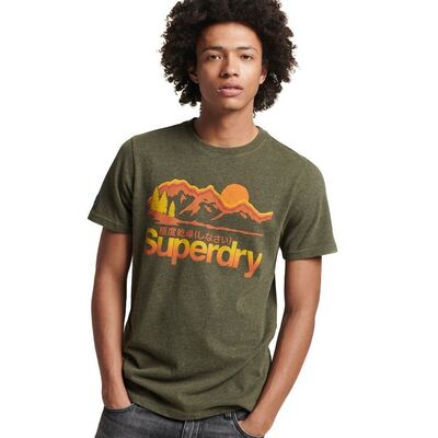 ΑΝΔΡIKO SUPERDRY CL GREAT OUTDOORS T-SHIRT SD0APM1011249A000000 TEE KHAKI