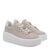 Γυναικεία Sneakers Seven  2008-51EX12 ΜΠΕΖ CANVAS ΛΕΥΚΟ