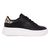 Γυναικεία Sneakers Seven 24SC161-W 161 ΜΑΥΡΟ ΛΕΟΠΑΡ CANVAS