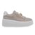 Γυναικεία Sneakers Seven  2008-51EX12 ΜΠΕΖ CANVAS ΛΕΥΚΟ