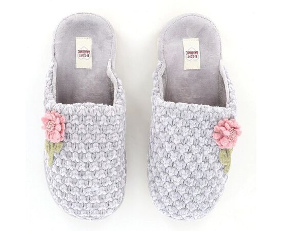 Γυναικείες Παντόφλες Δωματίου B-SOFT 23348 Γκρί