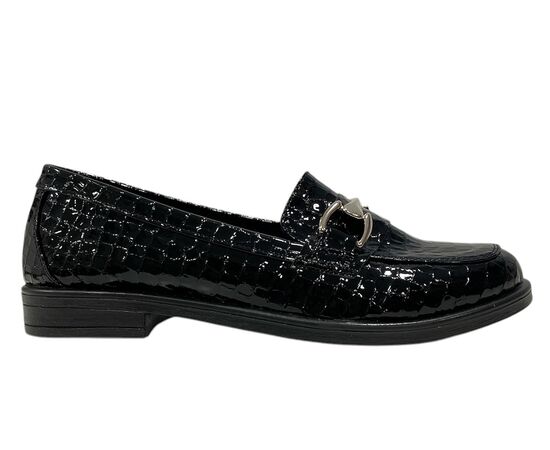 Παπούτσια OXFORD ZIZEL 920 Mαύρο Κροκό Λουστρίνι