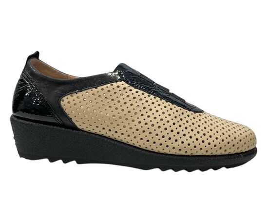 Παπούτσια Relax anatomic 7337-1318  SAND ΔΕΡΜΑ ΜΑΥΡΟ