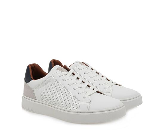 Ανδρικά CASUAL RENATO GARINI 043-700 ΛΕΥΚΟ ΣΤΑΜΠΑ ΜΠΛΕ ΠΑΓΟΣ