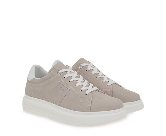 Ανδρικά CASUAL RENATO GARINI 421-700  ΠΑΓΟΣ NUBUCK ΛΕΥΚΟ
