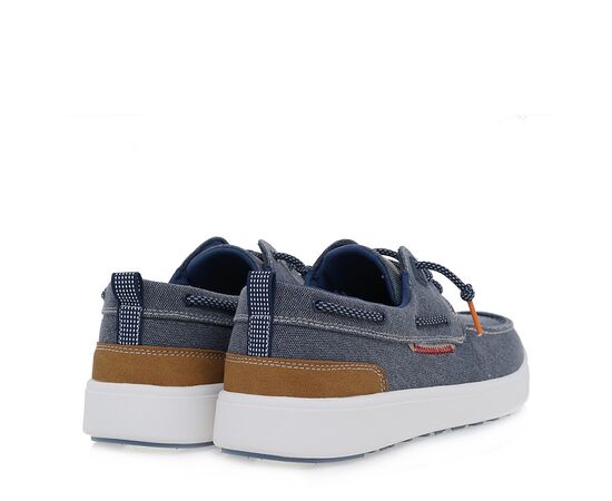 Ανδρικά BOAT SHOES RENATO GARINI  89S-077  ΜΠΛΕ CANVAS ΤΑΜΠΑ