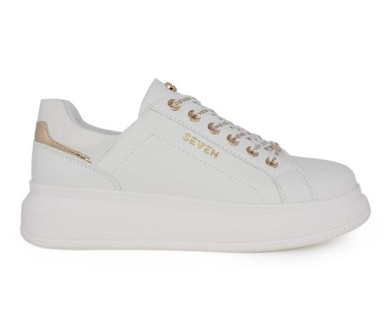 Γυναικεία Sneakers Seven 66-31EX79 004 ΛΕΥΚΟ ΛΕΖΑΡ