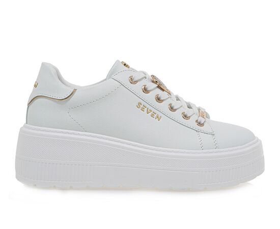 Γυναικεία Sneakers Seven  2008-42EX131 ΛΕΥΚΟ ΠΛΑΤΙΝΑ