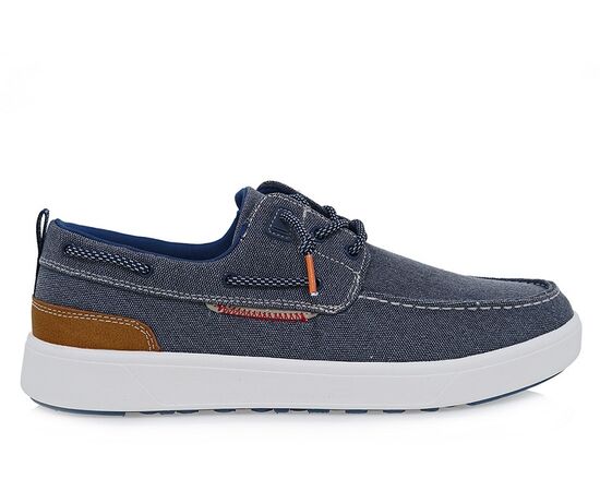 Ανδρικά BOAT SHOES RENATO GARINI  89S-077  ΜΠΛΕ CANVAS ΤΑΜΠΑ
