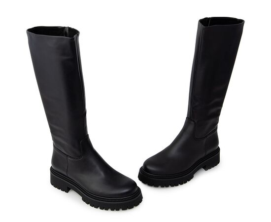 Γυναικείες μπότες Ragazza 0299 Mαύρο δέρμα