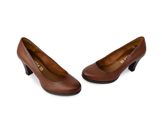 Γυναικείες γόβες Ragazza 097 Καφέ δέρμα
